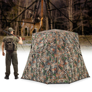 Discover the Ultimate 360 Degrees One Way See Through Ground Hunting Blind