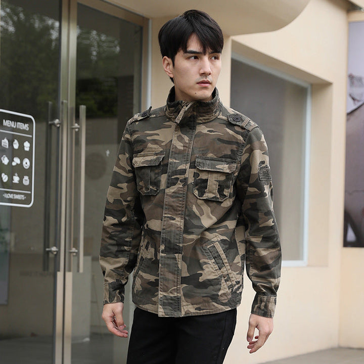 Elevate Your Style with the Autumn Men's Camouflage Work Jacket