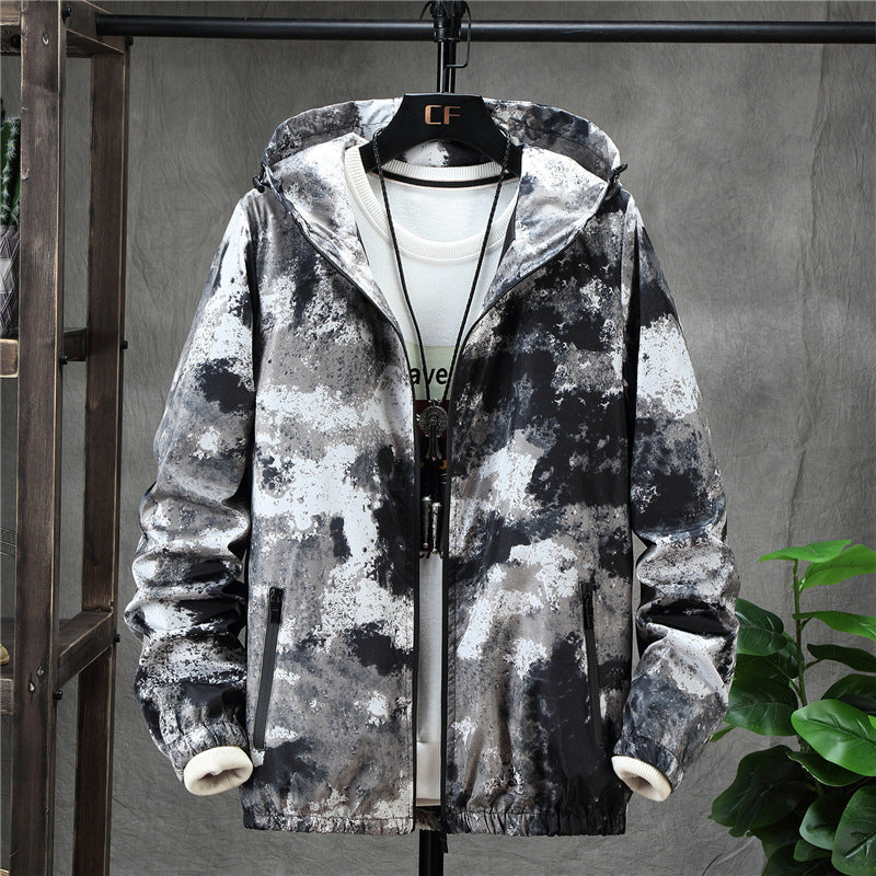 Discover the Trendy Patchwork Camouflage Men's Jacket