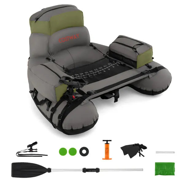 Experience Unmatched Comfort with the 350lbs Inflatable Fishing Float Tube
