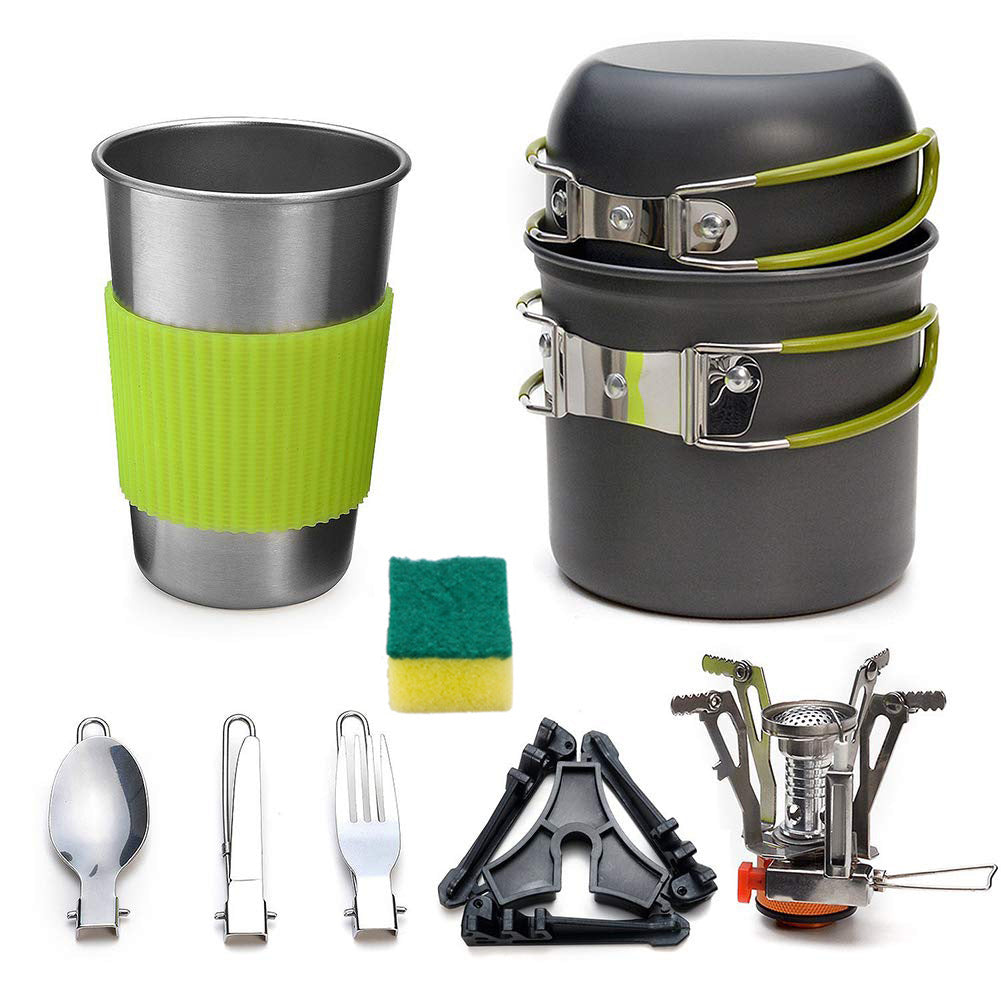 Camping Stove Set Pot Combination