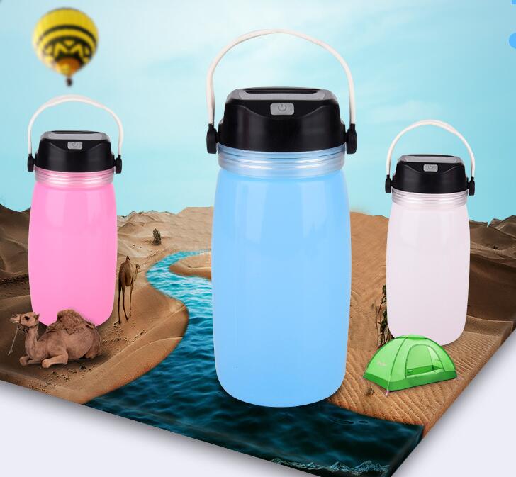 Portable Solar Silicone Lantern Bottle