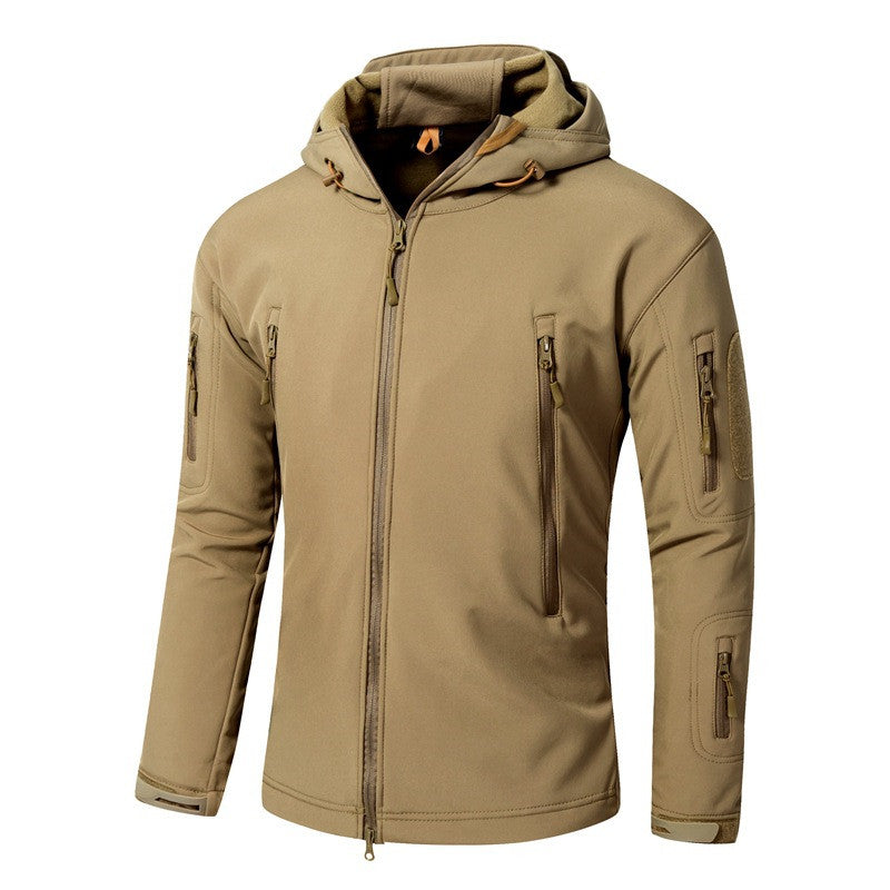 Large Size Soft Shell Fleece Outdoor Jacket