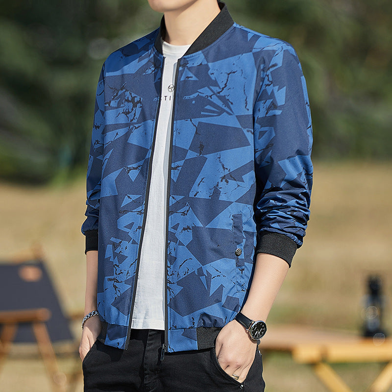 Men's Jacket Stand Collar Casual