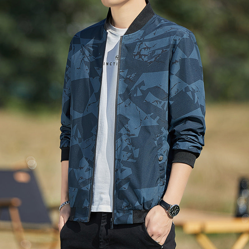 Men's Jacket Stand Collar Casual