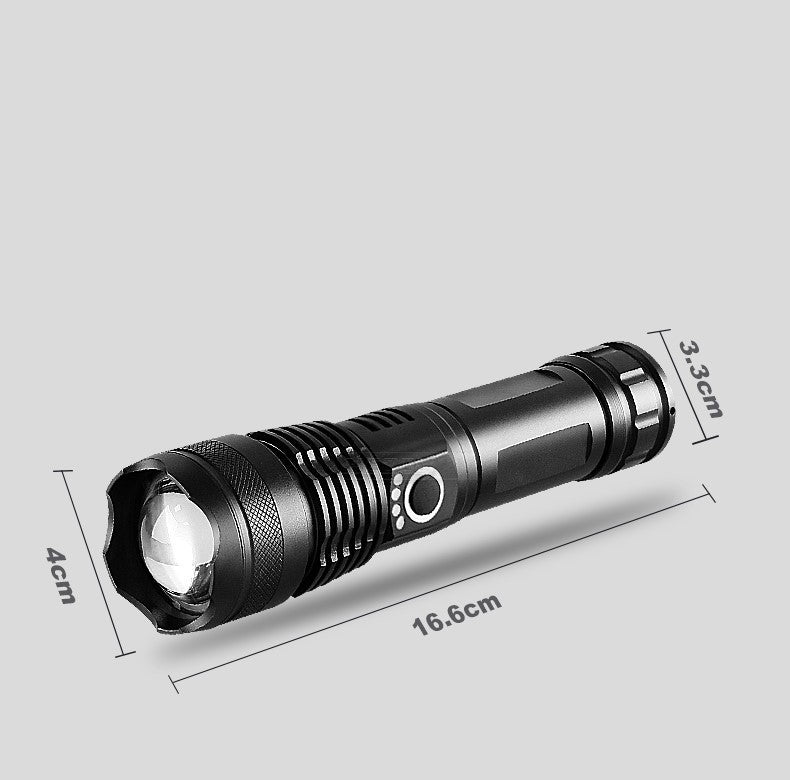 Light Power Display Telescopic Flashlight