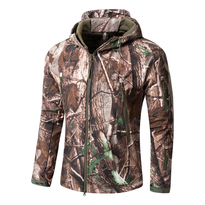 Large Size Soft Shell Fleece Outdoor Jacket