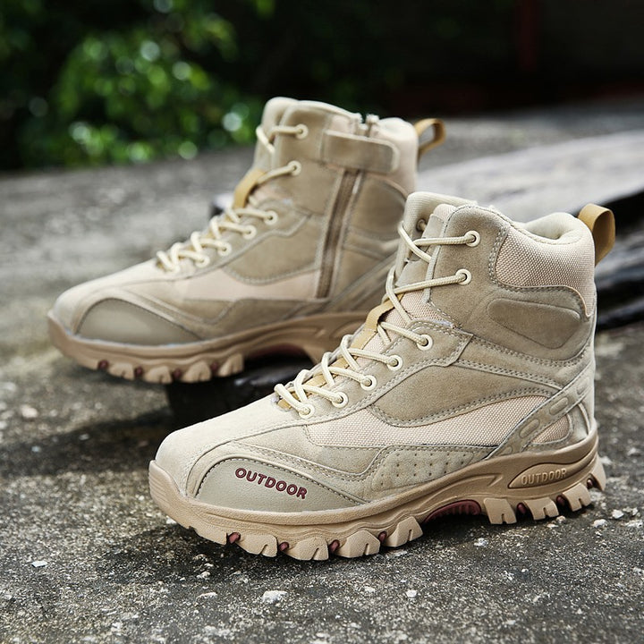 High-top hiking shoes men's outdoor