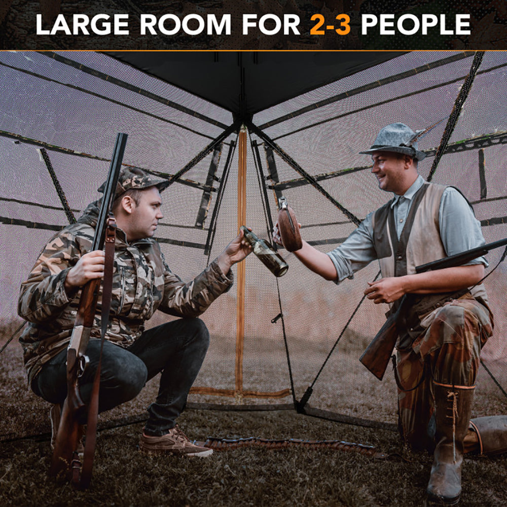 360 Degrees One Way See Through Ground Hunting Blind For Deer And Turkey Hunting