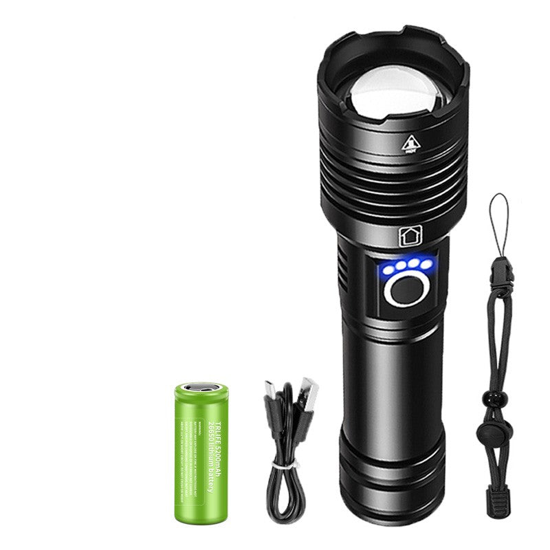 Light Power Display Telescopic Flashlight