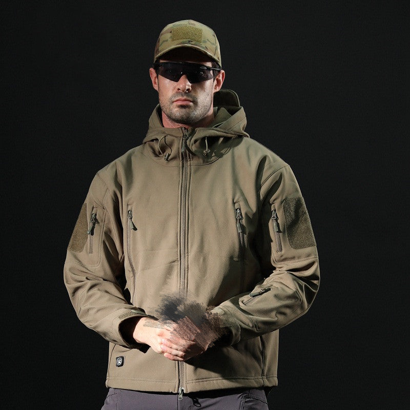 Large Size Soft Shell Fleece Outdoor Jacket