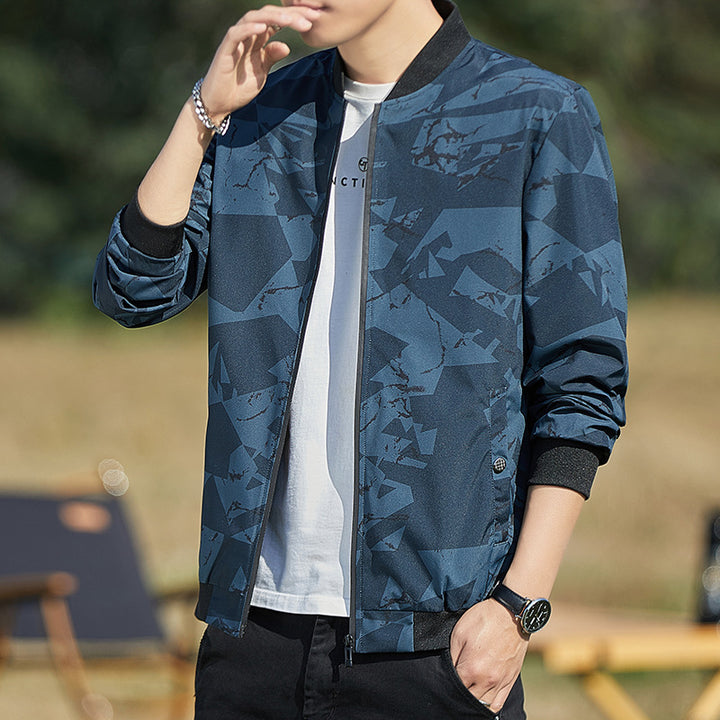 Men's Jacket Stand Collar Casual