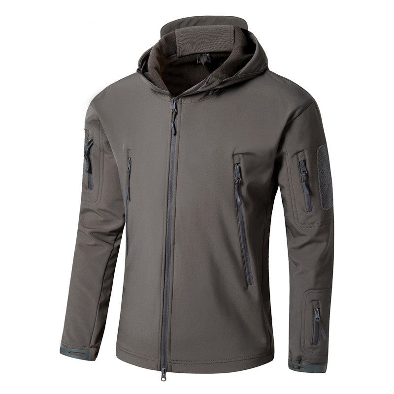 Large Size Soft Shell Fleece Outdoor Jacket