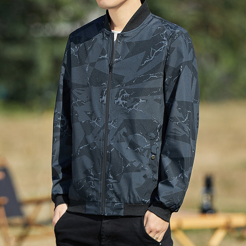 Men's Jacket Stand Collar Casual