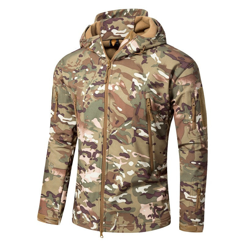 Large Size Soft Shell Fleece Outdoor Jacket