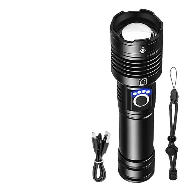 Light Power Display Telescopic Flashlight