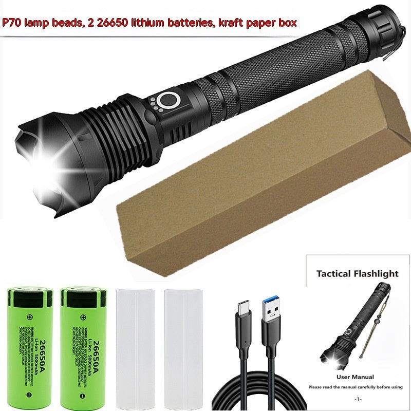 Usb Charging Xhp70 Strong Light Flashlight